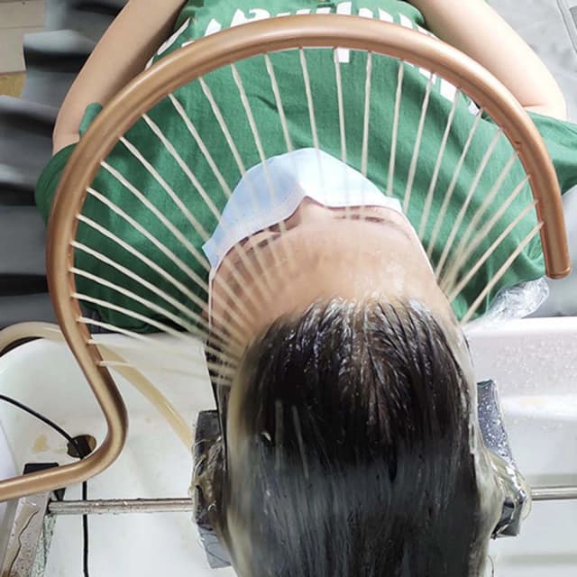 Shampoo Basin Equipment Professional Aluminum Alloy Head Treatment Shampoo Bed Accessories for Beauty Salon Head Equipment