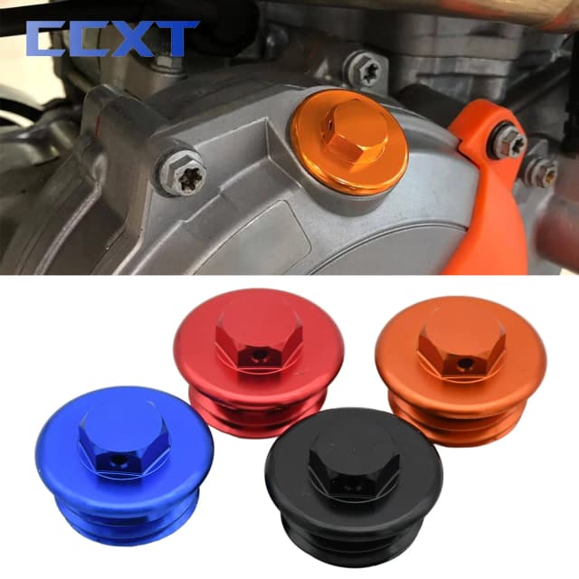 CNC Cảo Tháo Dầu Động Cơ Chất Độn Cắm Nắp Bao Da Cho KTM SX SXF XC XCF XCW XCFW EXC EXCF TPI 6 ngày 2004-2022 65SX 85SX 105SX