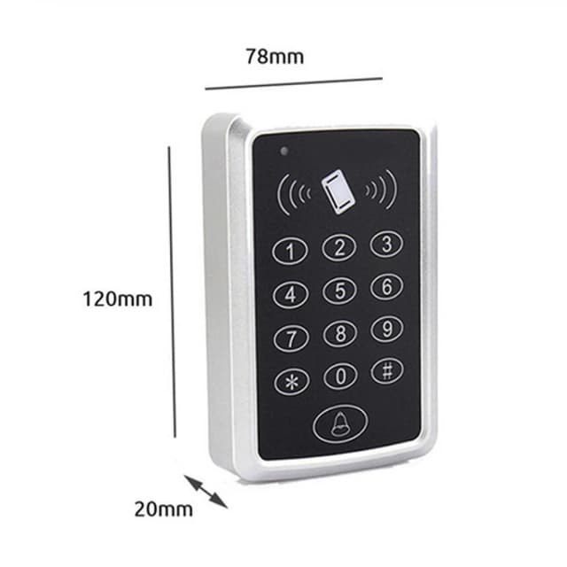 RFID Access Control Keypad 125KHz EM Card Reader for Door Lock Opener - Keyboard System for Access Control
