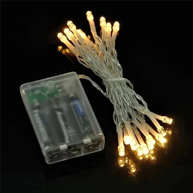 Hoạt Động Bằng Pin AA Đèn LED Dây Đèn 10/20/40/80/160 Cho Xmas Vòng Hoa DỰ TIỆC CƯỚI Trang Trí Giáng Sinh bật Lửa Tia Plasma Tiên Đèn