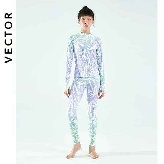 VECTOR Nữ Cực Mềm Mùa Đông Thoáng Căn Cứ Lớp Dựng Bộ Microfiber Trang Quần Lót Sinh Nhiệt Dài Johns Bộ Quần Áo Plus Quần