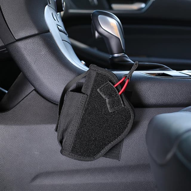Xe Ô Tô Bao Da Xe Bao Da Đa Năng Che Khuyết Điểm Mang Theo Ambidextrous Bao Da Với Mag Túi Nylon Đen An Toàn Móc Và Vòng Dây