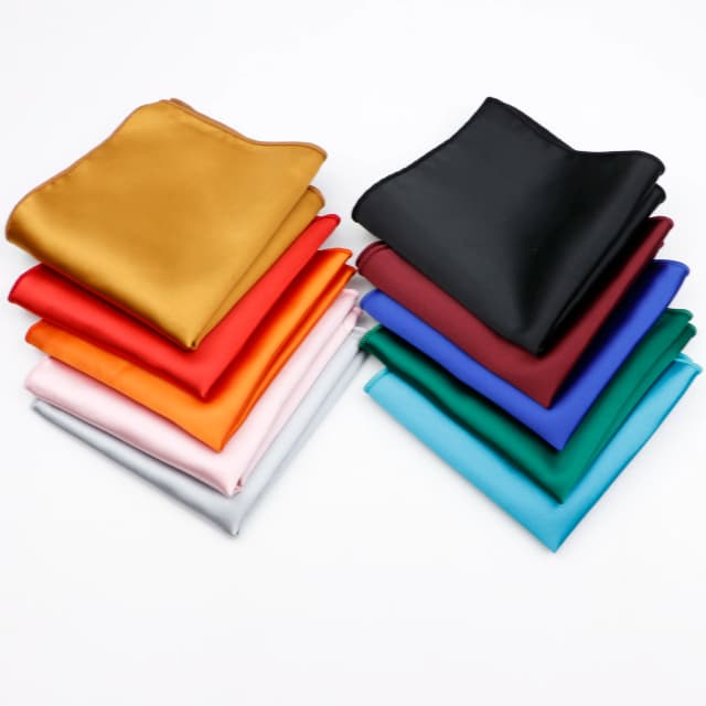 Nam Chắc Chắn Màu Hankerchief Khăn Quàng Cổ Lụa Satin Nam Phù Hợp Với Túi Vuông Áo Cưới Ngực Khăn Phù Hợp Với Phụ Kiện