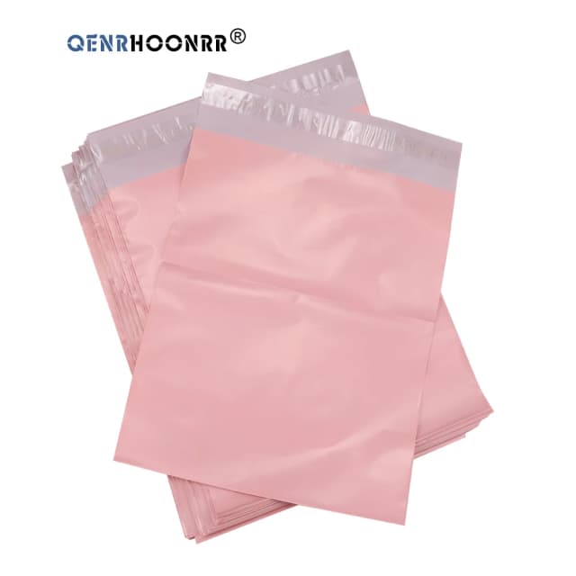 10 Chiếc Đèn Hồng Poly Bưu Phẩm Tự Dính Vận Chuyển Thư Tín Đóng Gói Bao Thư Bưu Chính Túi Số Bưu Chính Túi Đưa Thư Túi Bảo Quản