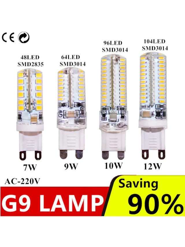 G9 Bóng Đèn Led 6W 8W 10W 220V G9 Led SMD2835 G9 LED Ngô Ánh Sáng Thay Thế 30W 40W 50W 70W 80W Halogen Đèn Chùm Ánh Sáng