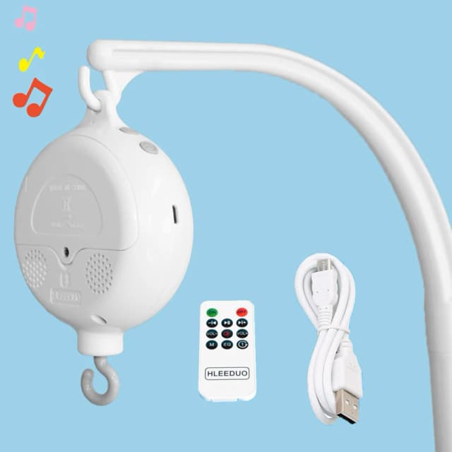 Bé Lục Lạc Đồ Chơi 0-12 Tháng Tuổi Trắng Quay Di Động Trên Giường Sơ Sinh Hộp Nhạc Giường Chuông Đồ Chơi Giá Đỡ khung Treo Đồ Chơi Cho Bé Cho Bé Trai Gái