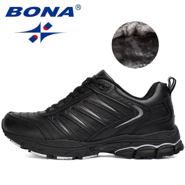 BONA Tân Cổ Điển Phong Cách Nam Chạy Bộ Ngoài Trời Đi Chạy Bộ Giày Buộc Dây Giày Thể Thao Thoải Mái Giày Thể Thao Nam