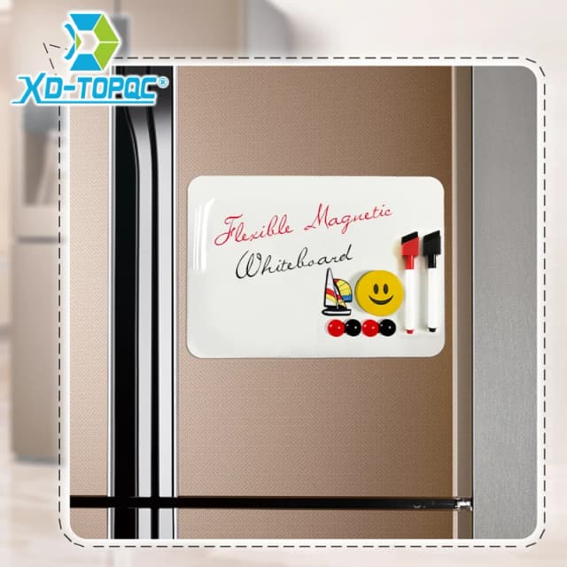 Mới A4 Khô Tẩy Xóa Bảng Trắng 9 "X 12" Linh Hoạt Tủ Lạnh Từ Trẻ Em Tủ Lạnh Vẽ Bảng Trắng Bảng Thông Báo nhắc Nhở Nam Châm