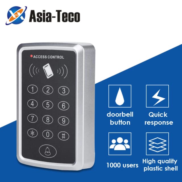 RFID 125KHz Truy Cập Bàn Phím Điều Khiển EM Đầu Đọc Thẻ Cửa Điều Khiển Truy Cập Hệ Thống Cửa Mở Hệ Thống Bàn Phím