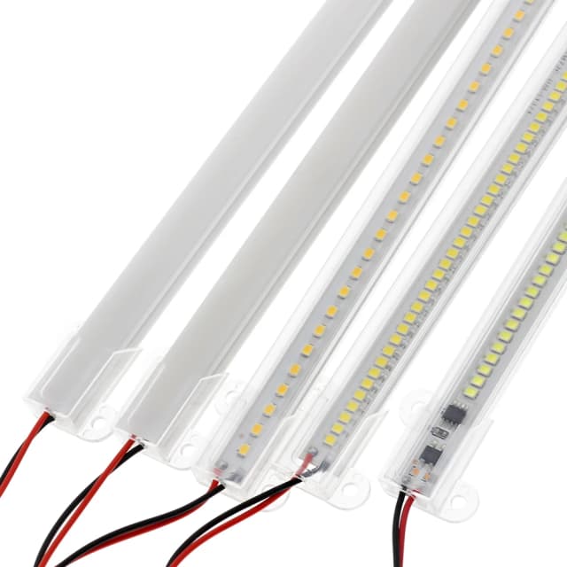 50/Đèn LED 60Cm Cứng Nhắc Đèn Dải Độ Sáng Cao 6W SMD LED Huỳnh Quang Pha Ống Thanh Ngành Công Nghiệp Tủ Trưng Bày màn Hình Hiển Thị Đèn AC220V