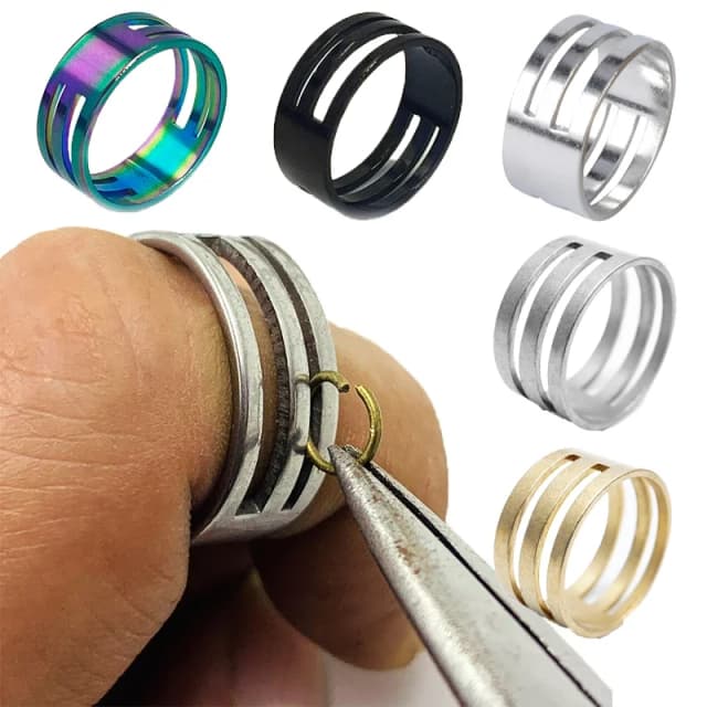 Nhảy Vòng Dụng Cụ Mở Đóng Ngón Tay Nhẫn Trang Sức Dụng Cụ Nhảy Vòng Dụng Cụ Mở Cho DIY Trang Sức Làm Trang Sức Phát Hiện 17/18/19Mm