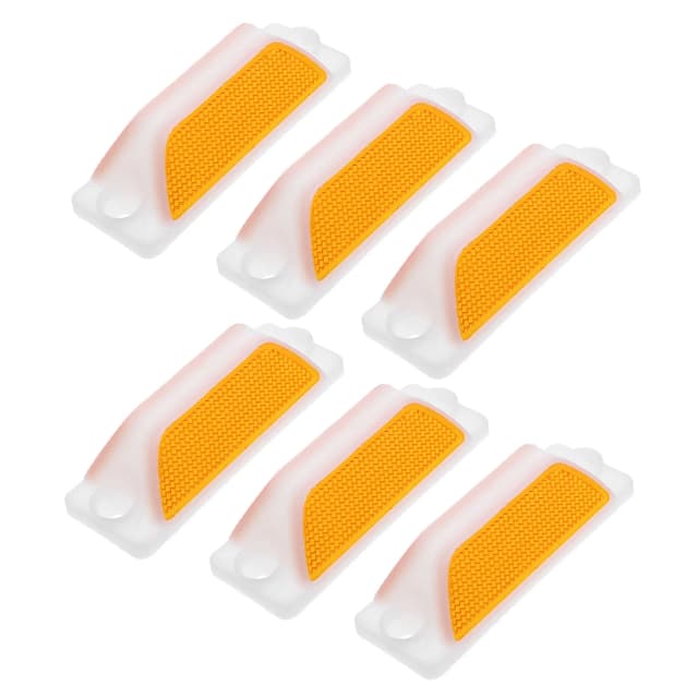 6Pcs Road Reflectors Rectangular Reflective Driveway Markers Pavement Safety Guidance Markers Highway Outdoor Reflectors