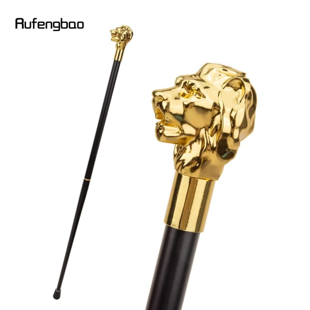 Vàng Sang Trọng Da Báo Tay Thời Trang Đi Bộ Dành Cho Đảng Trang Trí Đi Mía Thanh Lịch Crosier Núm Tập Đi Hình 93Cm