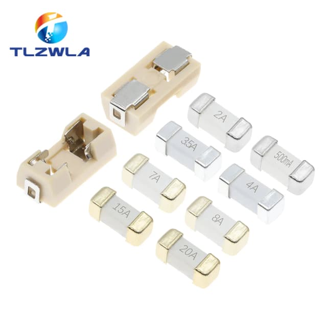 10 Chiếc 1808 125V 250V AC 0451 SMD Nhanh Thổi Cầu Chì 0.5A 0.75A 1A 2A 3A 4A 5A 6.3A 8A 10A 12A 15A 500MA 750MA 2410 Siêu Nhanh Chóng Cầu Chì