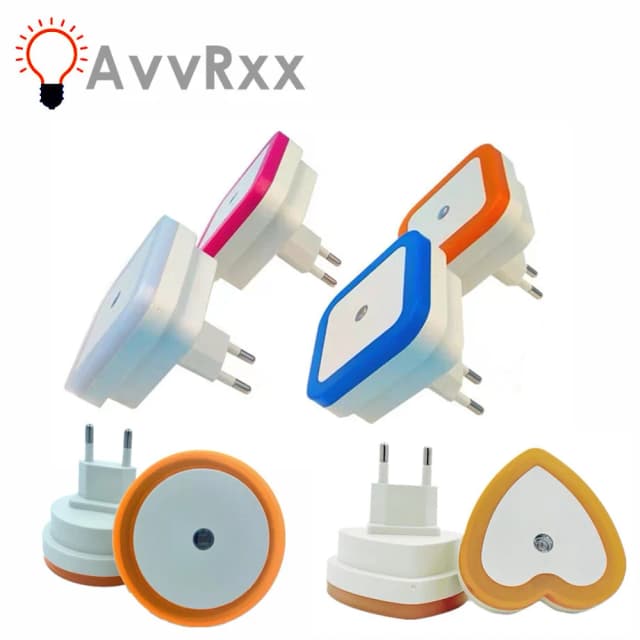 Đèn LED Mini Đèn Ngủ EU/Mỹ Cắm Hoàng Hôn Đến Bình Minh Cảm Biến Tường Đêm Đèn Vuông Cho Phòng Ngủ Hành Lang cầu Thang Hành Lang 110V 220V