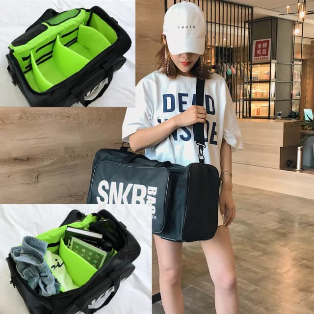 Large Multiple Compartment Sport Training Gym Bags Men Sneaker Gym Bag Shoe Packing Cube Organizer Waterproof Shoulder Bag bolso