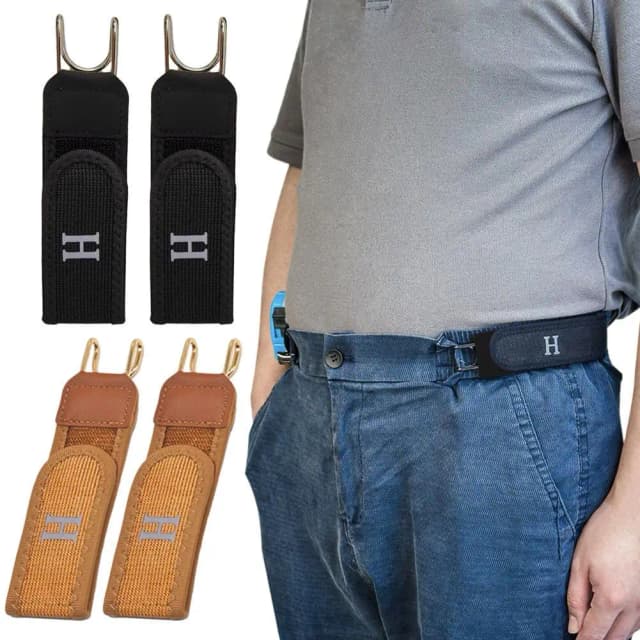 1/2Pcs Adjustable Buckleless Belt Hook Elastic Waist Buckle Waist Belt For Men‘s Gift Casual Belt With Buckle Y2k Men's Belts