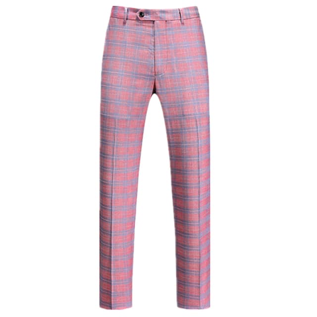 Spring New Men Striped Suit Pants, Fashion Slim Trousers, Wedding Party Dress Pants Men Red Gray Purple Pantalones Hombre M-6XL