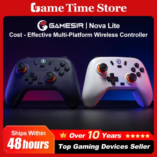 GameSir Nova Lite Wireless Gamepad Controller with Bluetooth, Dongle, Wired for Switch, Android, IOS, PC & Steam Games
