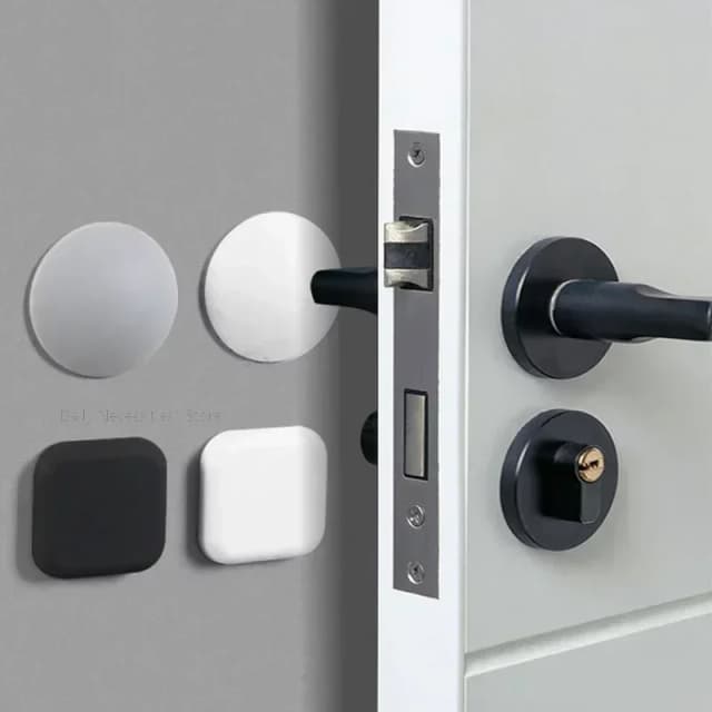 Door Stop Nordic Safety Supplies Silicone Self-adhesive Door Stopper Wall Protection Buffer Protective Plug Home