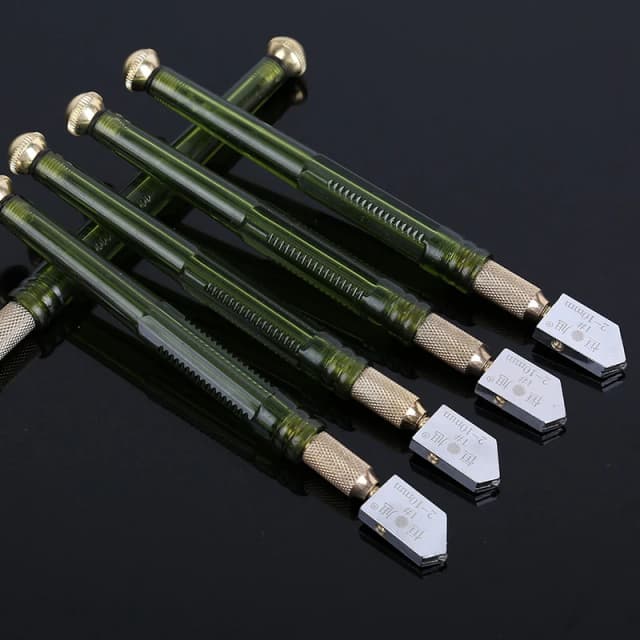1 Chiếc Dao Cắt Kính Con Lăn Kim Cương Đầu Chống Trượt Nhà Cacbua Kim Loại Bằng Nhựa Cho Tự Làm Ốp Gương Thủ Công Cắt Dụng Cụ Cầm Tay 2-10Mm