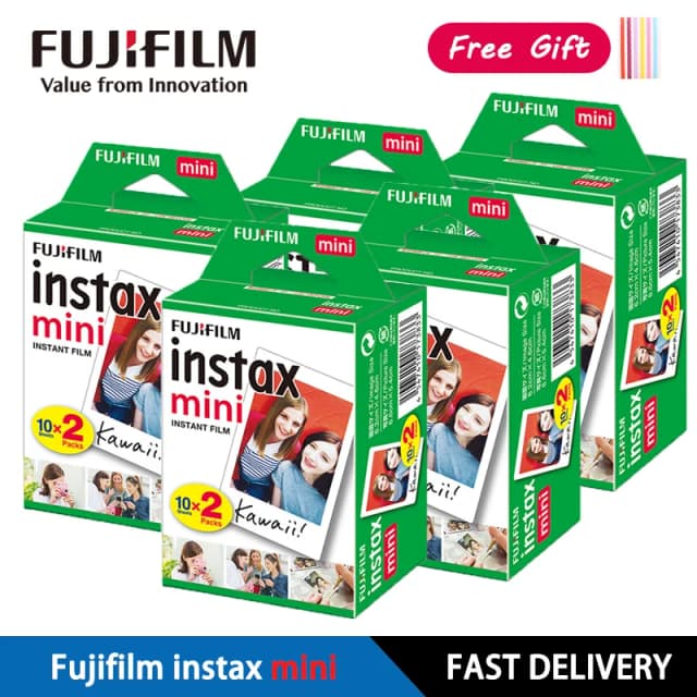 Origin Fujifilm Instax Mini Film Paper 10-100 Sheets for Fuji Instant Film Cameras Instax Mini 12 11 9 40 70 90 Link Liplay EVO