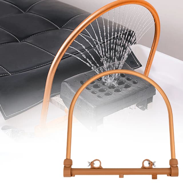 Aluminum Alloy Salon Head Spa  Water Circulation Water Curtain Elbow Head Shower Treatment Shampoo Bed Accessories