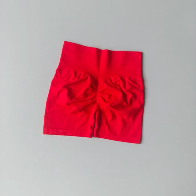 Summer High-Waist Women's Yoga Shorts Breathable Fitness Shorts Butt Lift Sports Running Cycling Push-Up Workout Gym Shorts