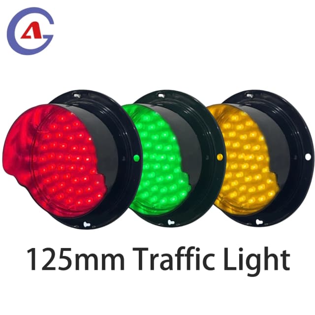 Traffic Light 125mm | Red Yellow Green LED Traffic Light | PC Housing | DC 12V | 125mm Diameter| IP65