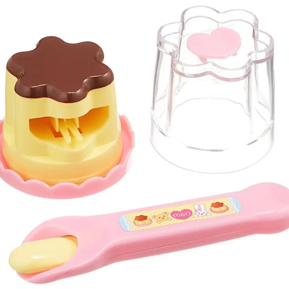 Food Feeding Pudding Feeding Toy Desktop Ornament Cute Pink Jelly Strawberry Pudding Set Ornaments Models For Kids Girls 2025