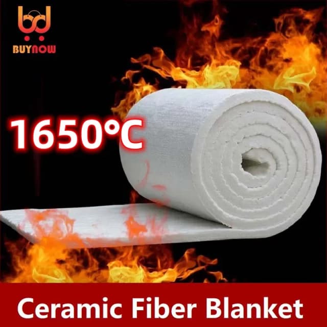 Mới 1430 ℃ Chống Nhiệt Độ Cao Zirconi Mang Sợi Gốm Chăn Chống Cháy Cách Nhiệt Bông 10Mm 20Mm 30mm