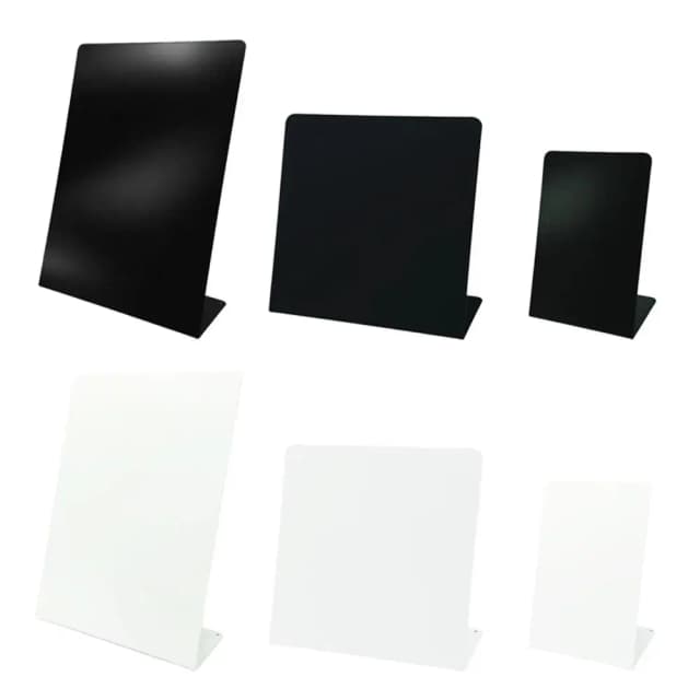 Metal Magnetic Blackboard DIY Design Badge Notes Storage Desktop Message Board Vertical Storage Display Board