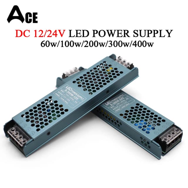 DC 12V 24V Chuyển Đổi Nguồn Điện AC190-240V Tắt Tiếng Chiếu Sáng Biến Hình 60W 100W 200W 300W đèn LED 400W Lái Xe Điện