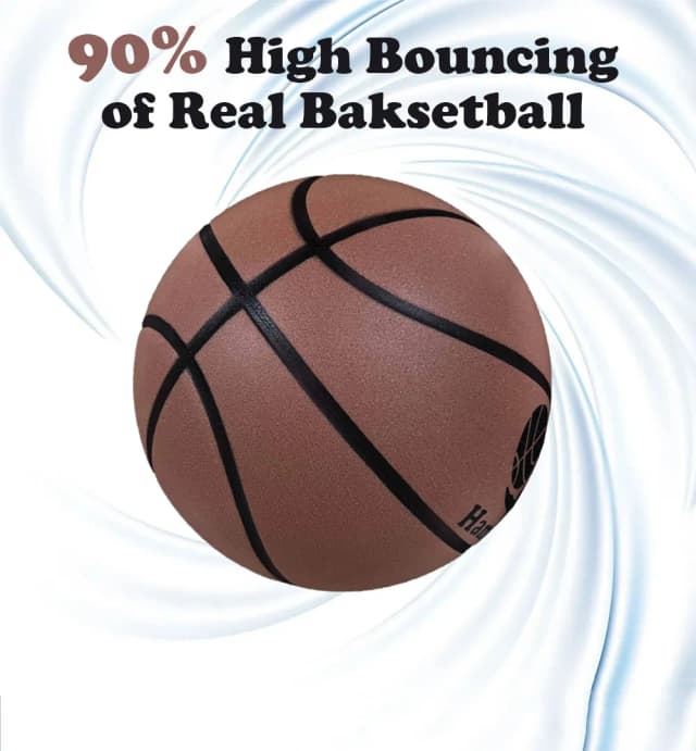 Mute Bouncing Basketball Ball Standard Size 7 Indoor Dribble Practice Silent Basketball Bounce Quietly Soft Foam Ball No Noises