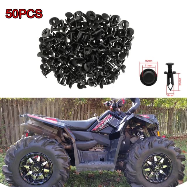 Bộ 50 ATV Xe UTV Nhựa Đinh Tán Thân Đinh Tán 7661855 293105230 Cho Polaris Thể Thao 550 850 RZR 570 800 Có Thể-am Ranger Đường Mòn