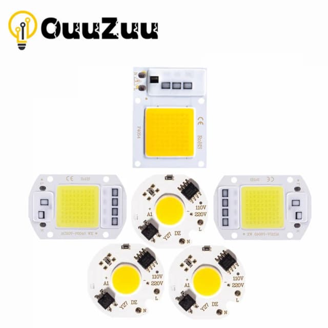 1/Chiếc Chip COB 10W 20W 30W 50W 220V LED IC Thông Minh Không Cần người Lái Xe 3W 5W 7W Bóng Đèn LED 9W Đèn Rọi Đèn Tự Chiếu Sáng