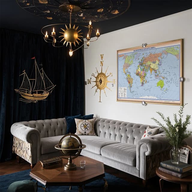 Frameless World Map 1PC 100*70cm in Russian Non-woven Fabric Poster Background Office Home Wall Decoration School Supplies