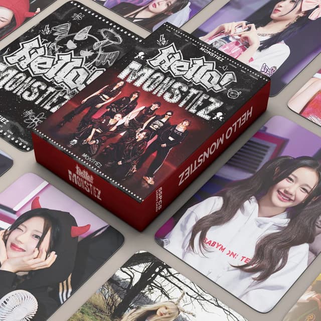 55pcs/set KPOP BABY MONSTER FANCLUB HELLO MONSTIEZ Photo Album Lomo Cards Babymonster Photocards