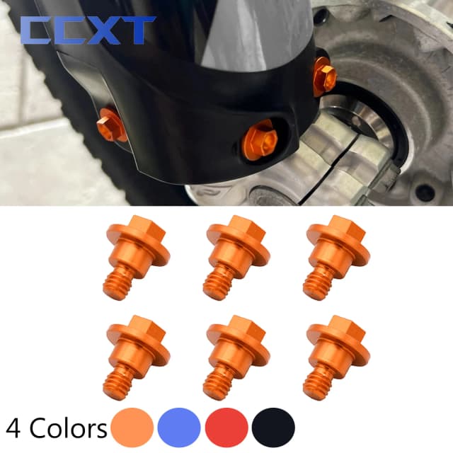 Xe Máy M6 * 12 Ốc Vít Dĩa Vệ Bu Lông Cho KTM SX SXF XC XCF XCW EXC EXCF 125-530cc 2000-2022 Cho Husqvarna TC Tế TX FC FE FX