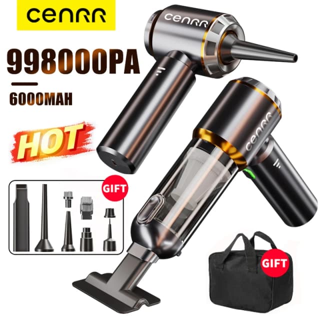 CENRR 9980000PA Car Vacuum Cleaner Strong Suction Cordless Wireless Cleaner Portable  HandHeld Vacuum Cleaner Cleaning Machine