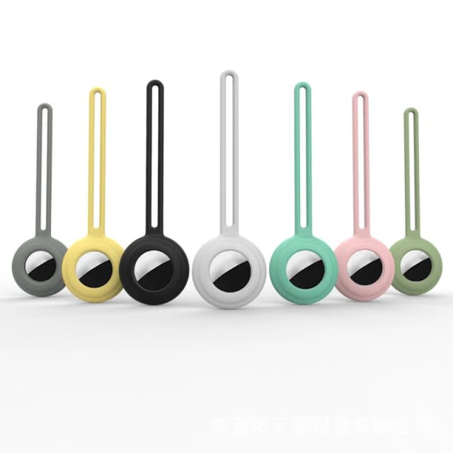 Cho Airtags Theo Dõi Vỏ Thiết Bị Móc Khóa Chất Lỏng Silicon Móc Khóa Cho Apple Không Thẻ Ốp Lưng Chống Mất Chó Theo Dõi Thiết Bị Định Vị airtag