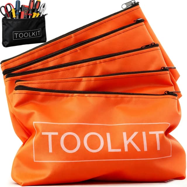5/1pcs Portable Multi-function Tool Storage Bags High Quality Zipper Canvas Oxford Waterproof Storage Bag Toolkits Organizers