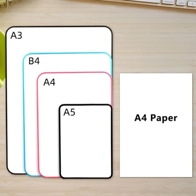 A5/A4/B4/A3 Whiteboard Double-Sided Dry Erase Erasable Writing Board Magnetic-Friendly Reusable Desktop Small Blackboard Office