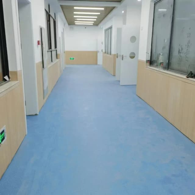 PVC Thicken Floor Leather 2M Wide Waterproof Wear-resistant Anti-slip Suitable Large Area Using School, Factory, Exhibition Hall