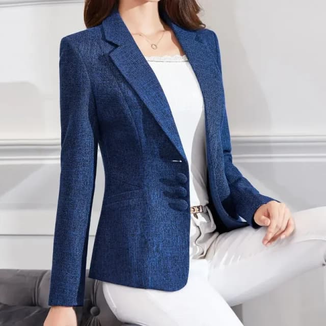 Thời Trang Nữ Áo Cộc Tay Áo Làm Việc Công Sở Nữ 2022 Slim Điện Đơn Kinh Doanh Áo Vest Nữ Blazer Phối Chính Thức Veste Femme