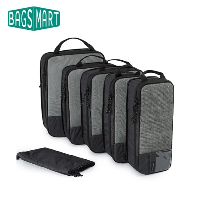 BAGSMART Nén Đóng Gói Khối Lập Phương Nam Du Lịch Mở Rộng Hành Lý Tổ Chức Mang Theo Hành Lý Đóng Gói Ban Tổ Chức Cho Nữ
