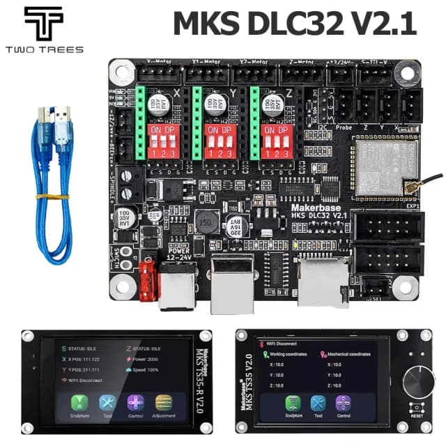 MKS TS24/TS35-R V2.0 Laser Khắc Nhé Điều Khiển Màn Hình Cho MKS DLC32 V2.0 32Bit Cho Khắc Laser Máy