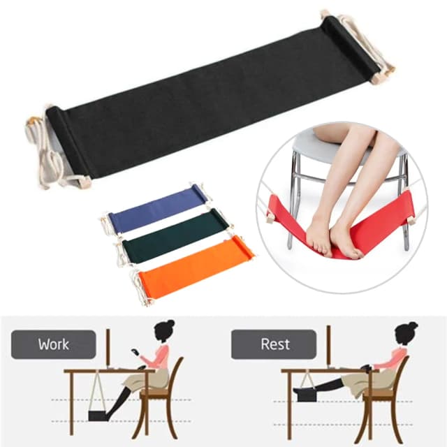 2024 Airplane Car Seat Computer Portable Folding Leg Office Footrest Feet Foot Rest Chairs Under Desk Hammock
