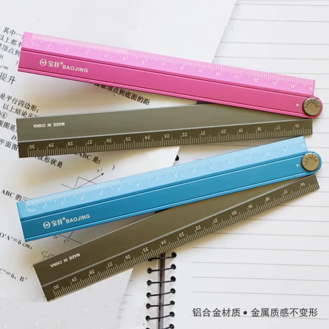 30CM Hợp Kim Nhôm Gấp Thước Học Sinh Đa Năng Hợp Kim Nhôm 30CM Gấp Thước 15CM Thước Có Thể gấp Lại Được