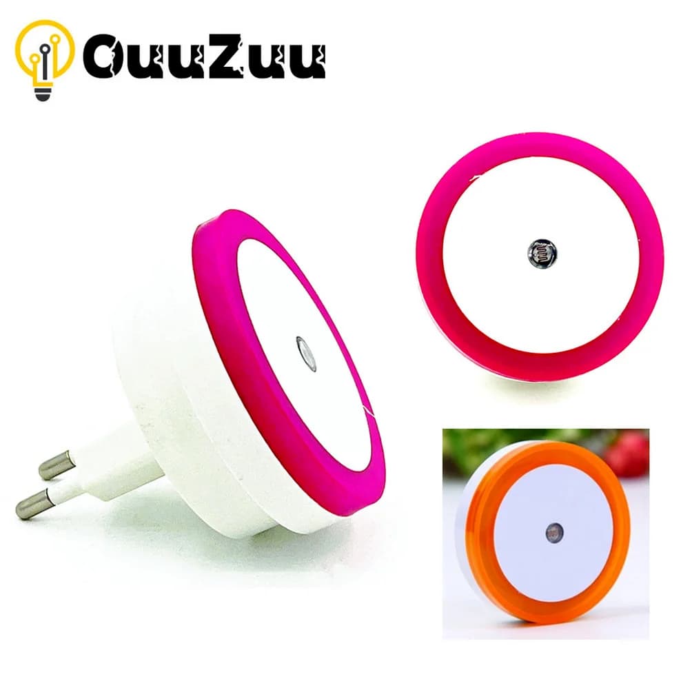 OuuZuu Ngủ Cảm Biến Ánh Sáng Đèn LED Tiết Kiệm Điện Cảm Biến Đèn Ngủ Thông Minh Hoàng Hôn Đến Bình Minh Cảm Biến Đèn Nightlight Cho Phòng Ngủ Nhà Vệ Sinh Hành Lang
